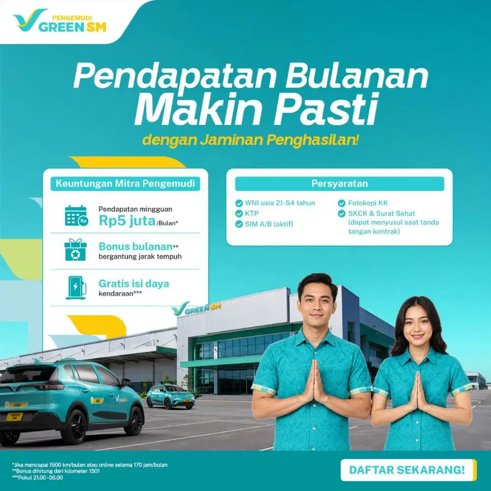 Rekrutmen GreenSM Taksi Listrik Jabodetabek