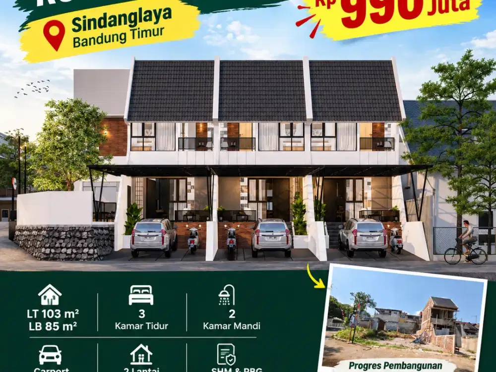 DIJUAL RUMAH 2 LANTAI – HARGA TURUN DRASTIS!
