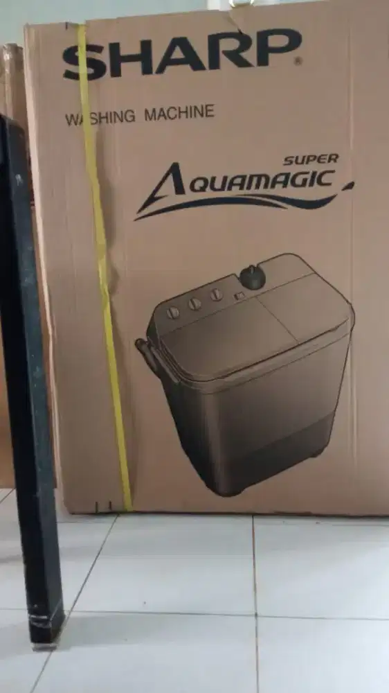 Mesin cuci Sharp 8 kg 2 tabung ES-T85CR