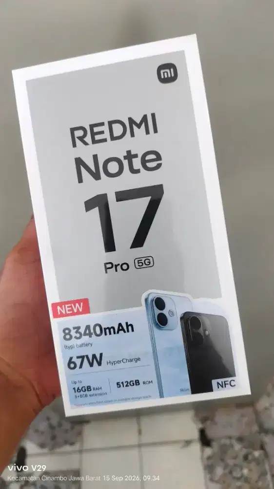 REDMI NOTE 17 PRO 5G 8+8/256gb AMOLED BARU SPESIAL PROMO