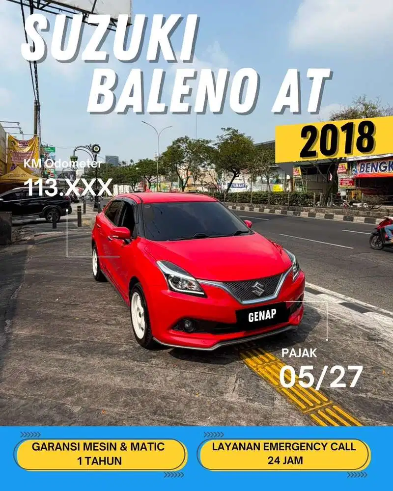 SUZUKI BALENO AT MATIC 2018 GENAP