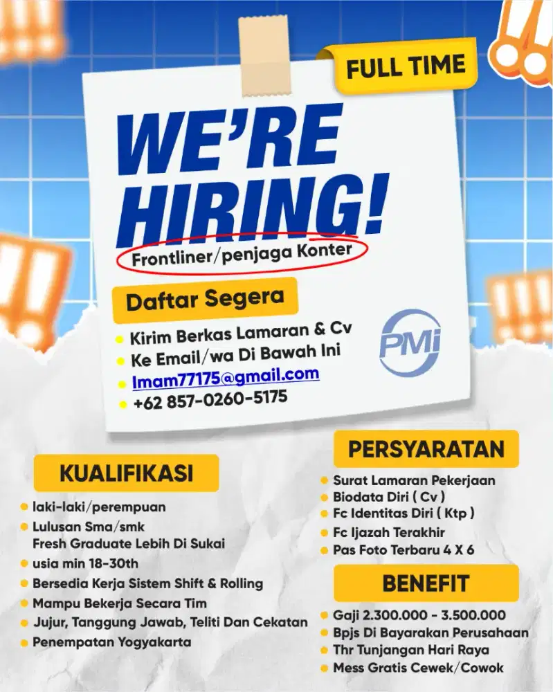 FRONTLINER AKSESORIS DAN HP