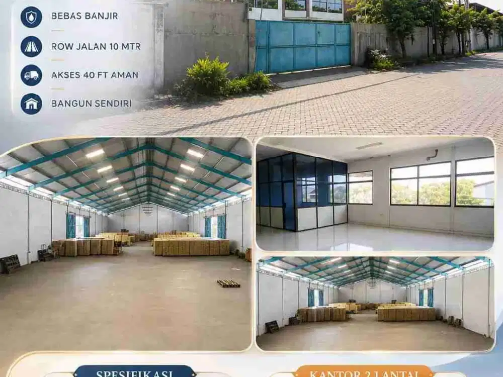 GUDANG + KANTOR SIAP PAKAI DI MARGOMULYO PERMAI SURABAYA