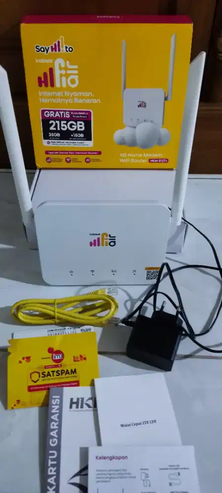 Wifi Kartu HKM 127+ Wifi 6 Hifi Air Indosat (3, IM3)