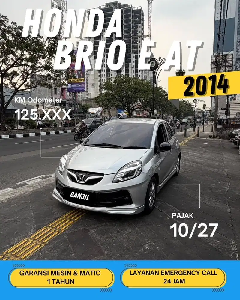 HONDA BRIO E AT MATIC 2014 GANJIL