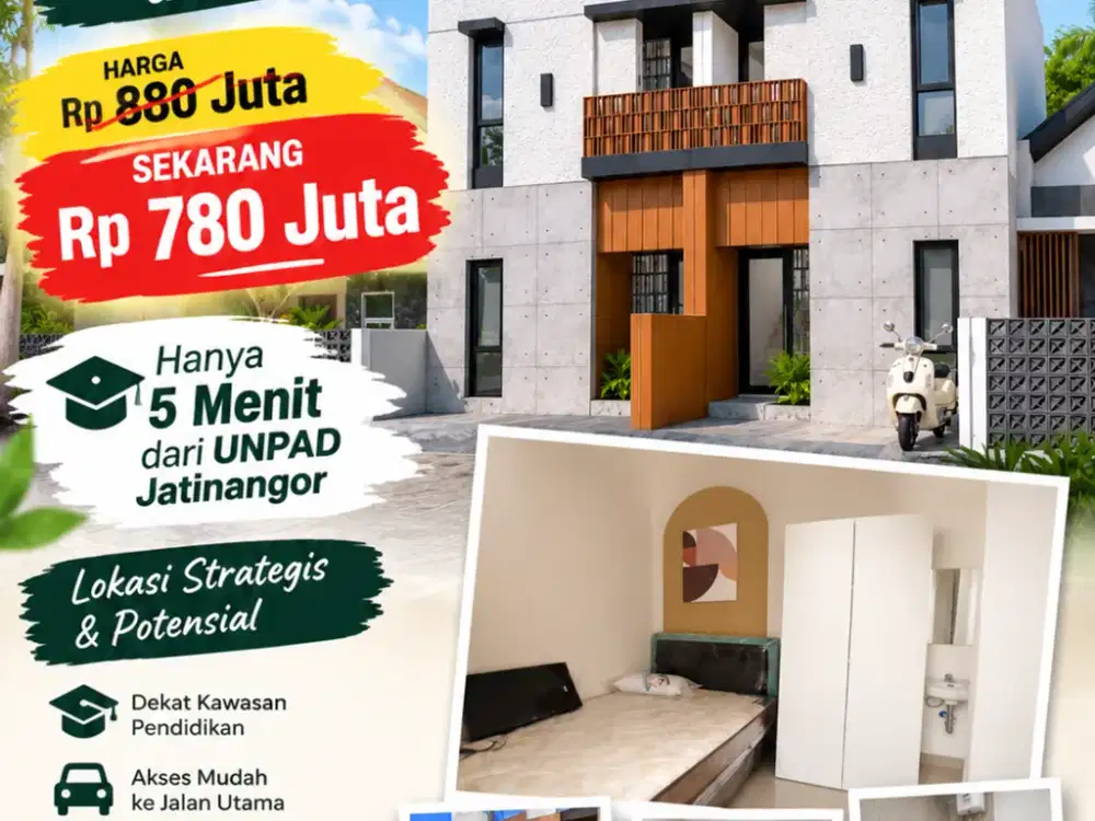 MASIH MAU BAYAR MAHAL UNTUK KOST? HARGA SUDAH TURUN Rp100 JUTA!
