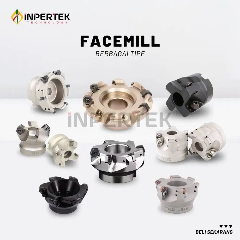 Facemill Cutter Milling & Facemill Cutter Berbagai Tipe, Ukuran & Mere