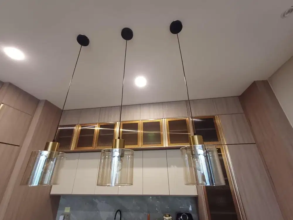 Lampu gantung 3 gold