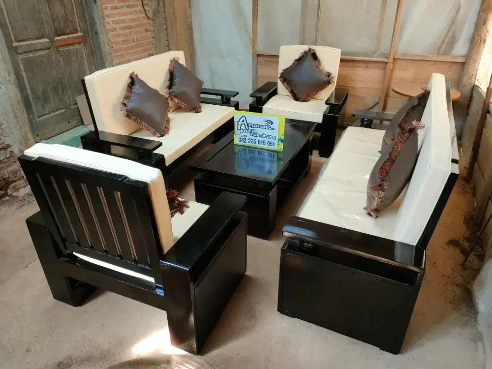 Kursi tamu minimalis koper full matras