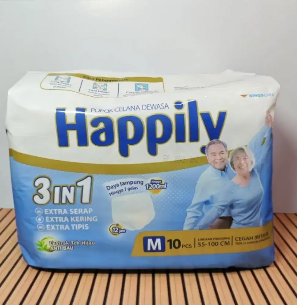 Pampers Celana Happily Dewasa Ukuran M (10 pcs)