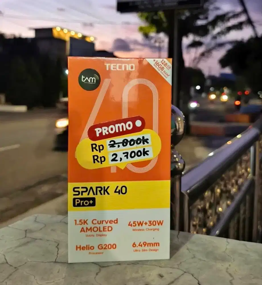 tecno spark 40 pro+ 8/128 baru fresh