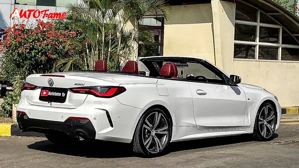 KM20RB BMW 430i Convertible Cabrio M Sport Pro Mineral White On Red iD