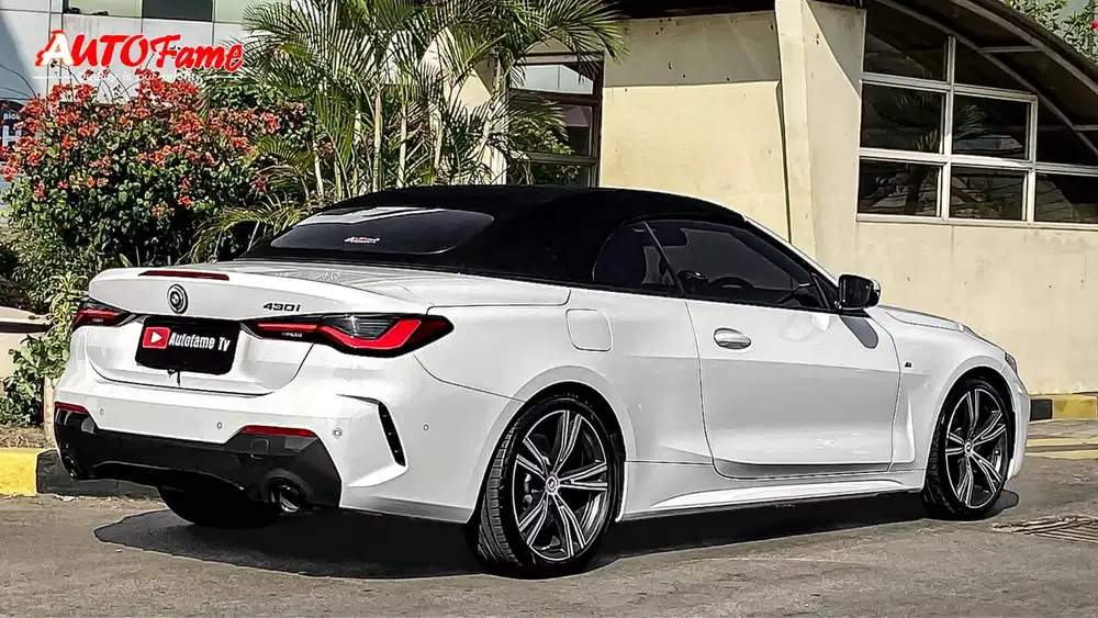 KM20RB BMW 430i Convertible Cabrio M Sport Pro Mineral White On Red iD