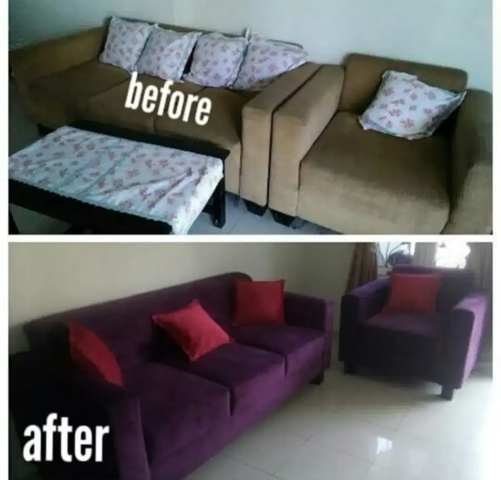 Upgrade sofa lama kembali baru