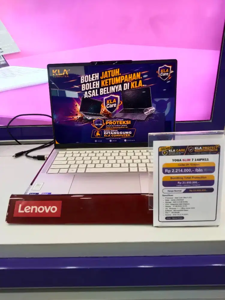 Ready Lenovo Yoga Slim 7 Promo Cicilan bunga 0% d KLA Komputer Mataram