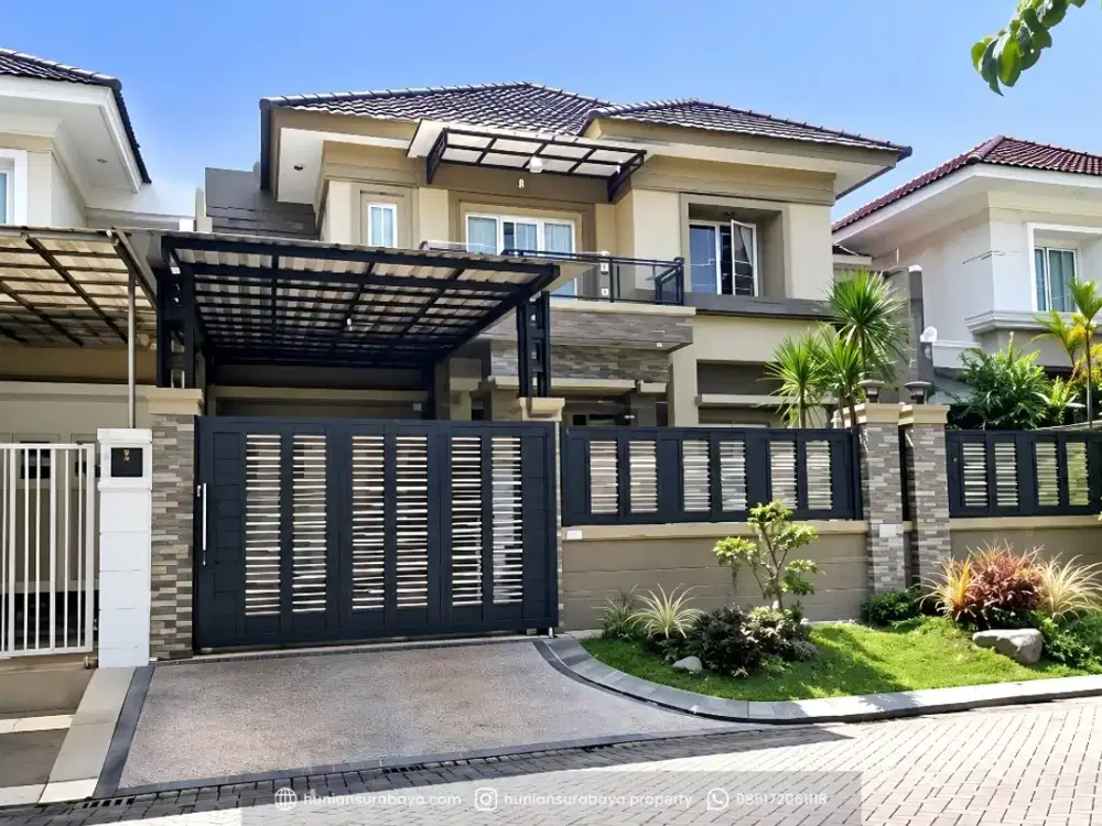 Rumah Mewah Palm Court Puri Galaxy Surabaya Dekat Kampus ITS