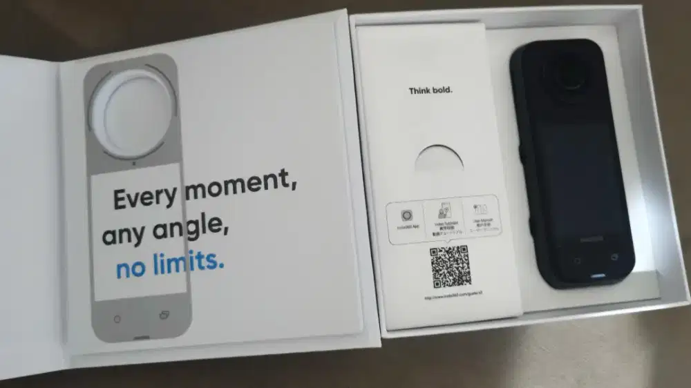 Insta360 Bekas Mulus + MicroSD 128GB Extreme + Invisible Stick JETE