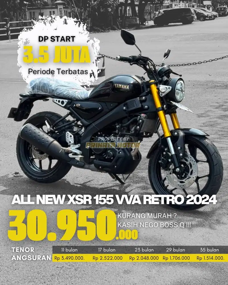YAMAHA ALL NEW XSR 155 VVA 2024 !!!