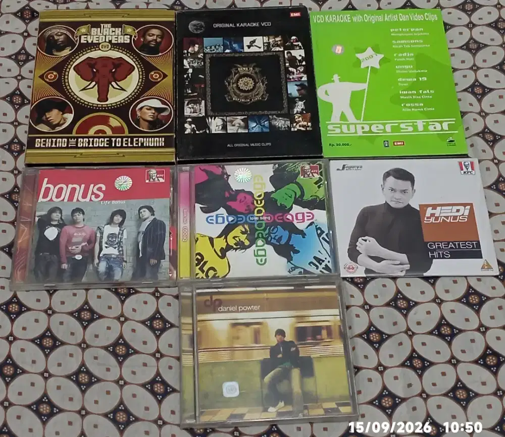 VCD ,CD & DVD original musik campur