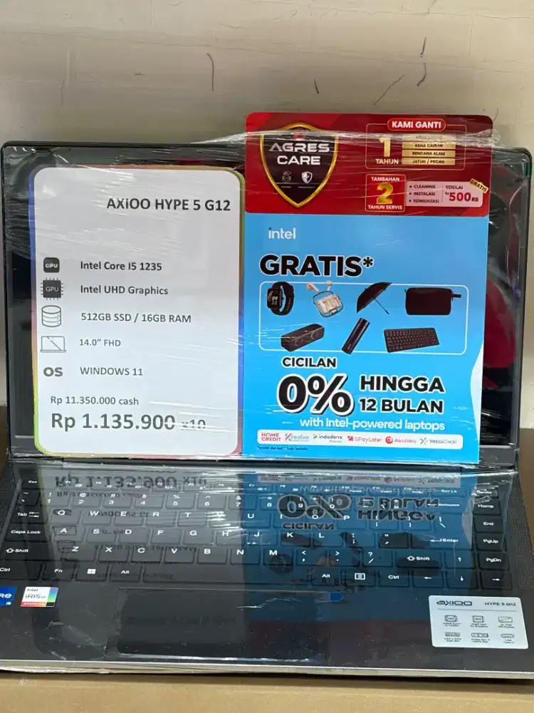 Laptop Axioo Hype 5 G12 Promo Cicilan Free 2X Angsuran