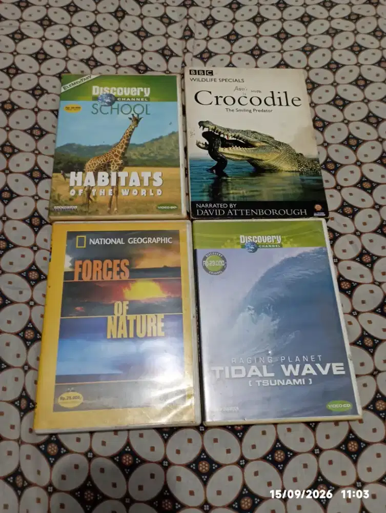 VCD original seri edukasi BBC, NAT GEO & DISCOVERY CHANNEL