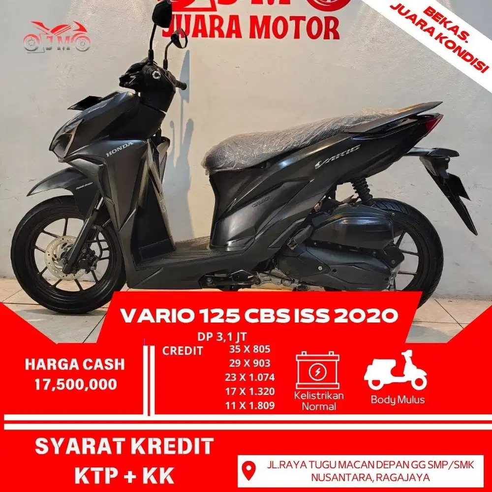 VARIO 125 CBS ISS 2020 HARGA TERMURAH UNIT SIAP PAKAI