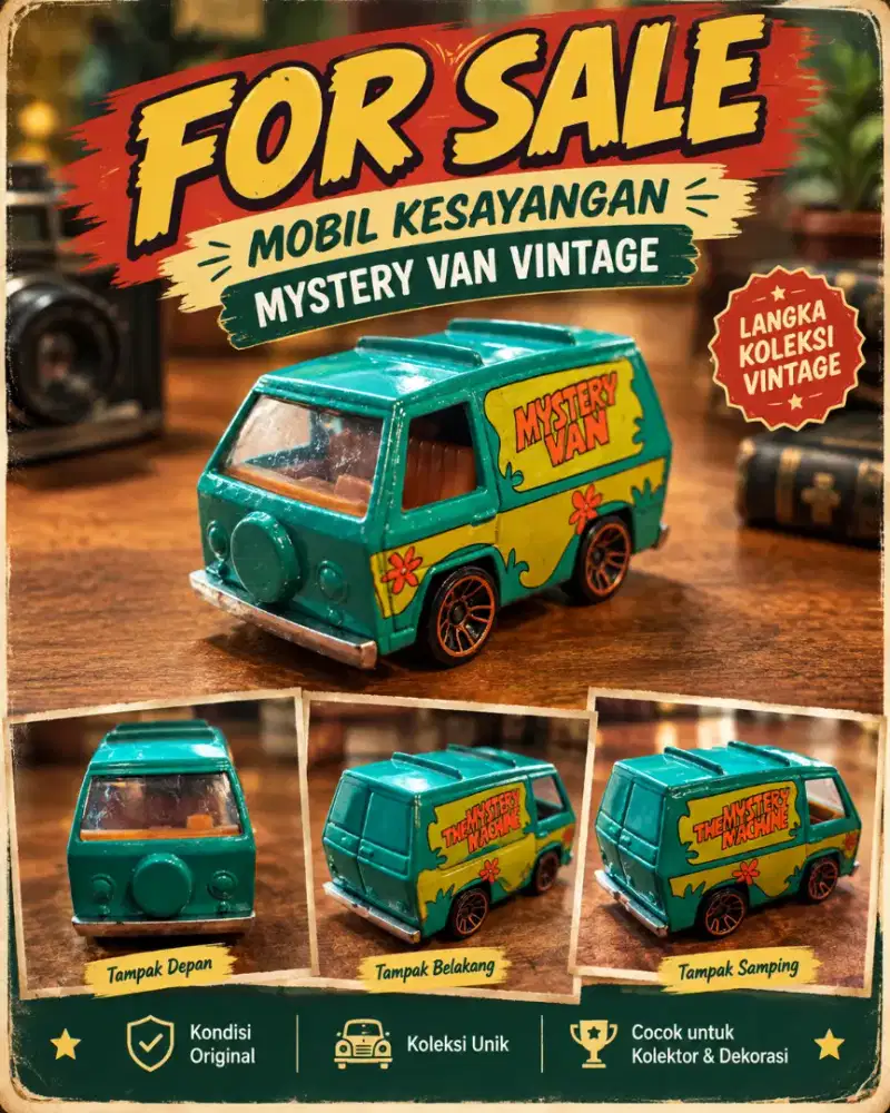 FOR SALE – HOT WHEELS THE MYSTERY MACHINE