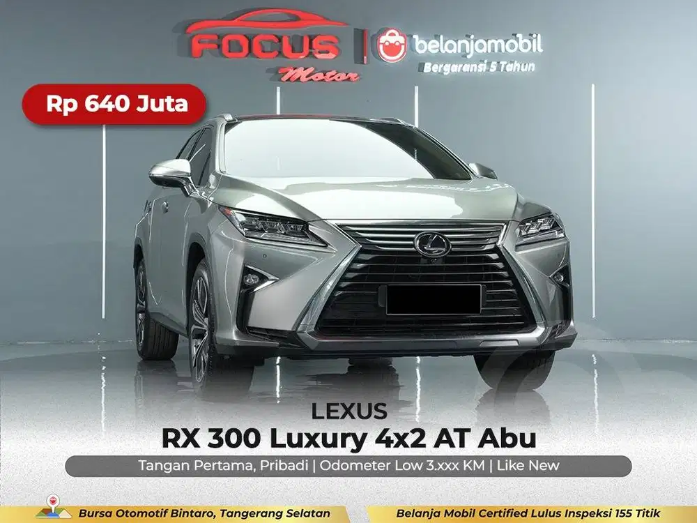 [ GARANSI 5THN KM 3RB ] Lexus RX 300 RX300 Luxury AT 2018/2019/2020