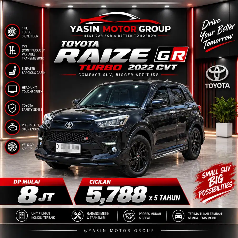 RAIZE GR Turbo AT 2022 DP 8Jt