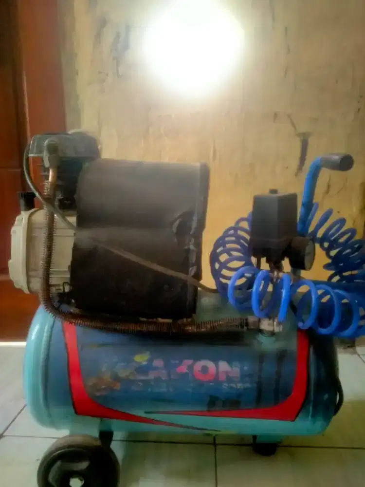 kompresor lakoni listrik tabung 25L, 1,5 hp ,mesin kering no rembes
