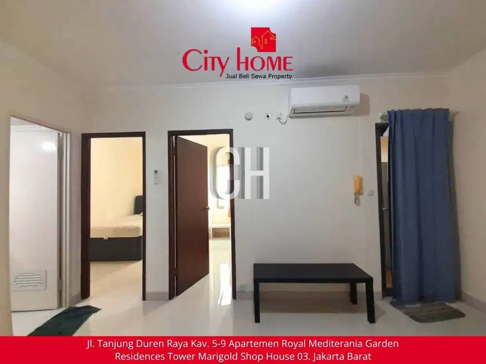 Sewa Apartemen Semi Furnished 2 BR Mediterania Garden Residence 1
