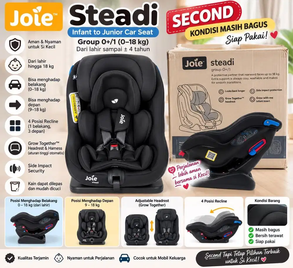 SEAT CAR BABY SECOND