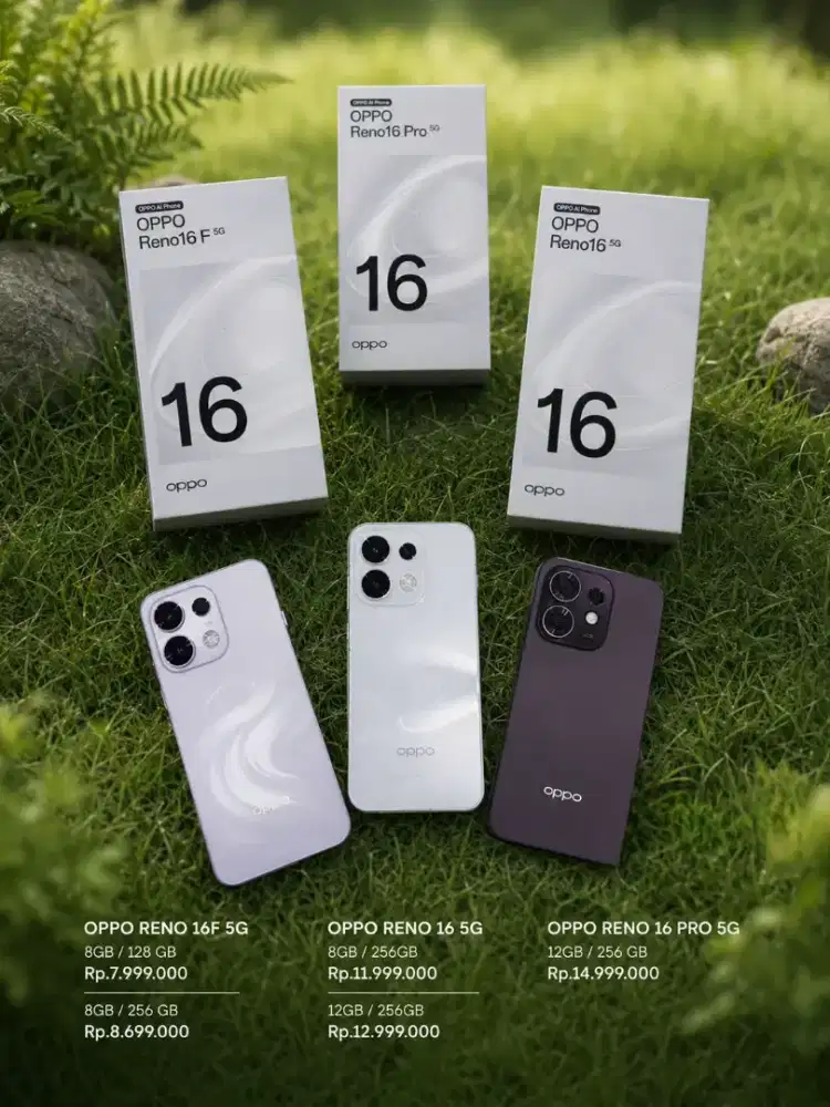 Ready oppo reno 16f garansi 2tahun cuma disyihab vetran