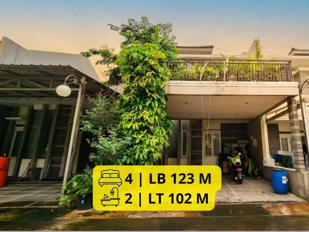 DIJUAL RUMAH DAKOTA FORTUNE PASTEUR | LT 102 m² | LB 123 m² | 4 KT | 2 KM | SHM