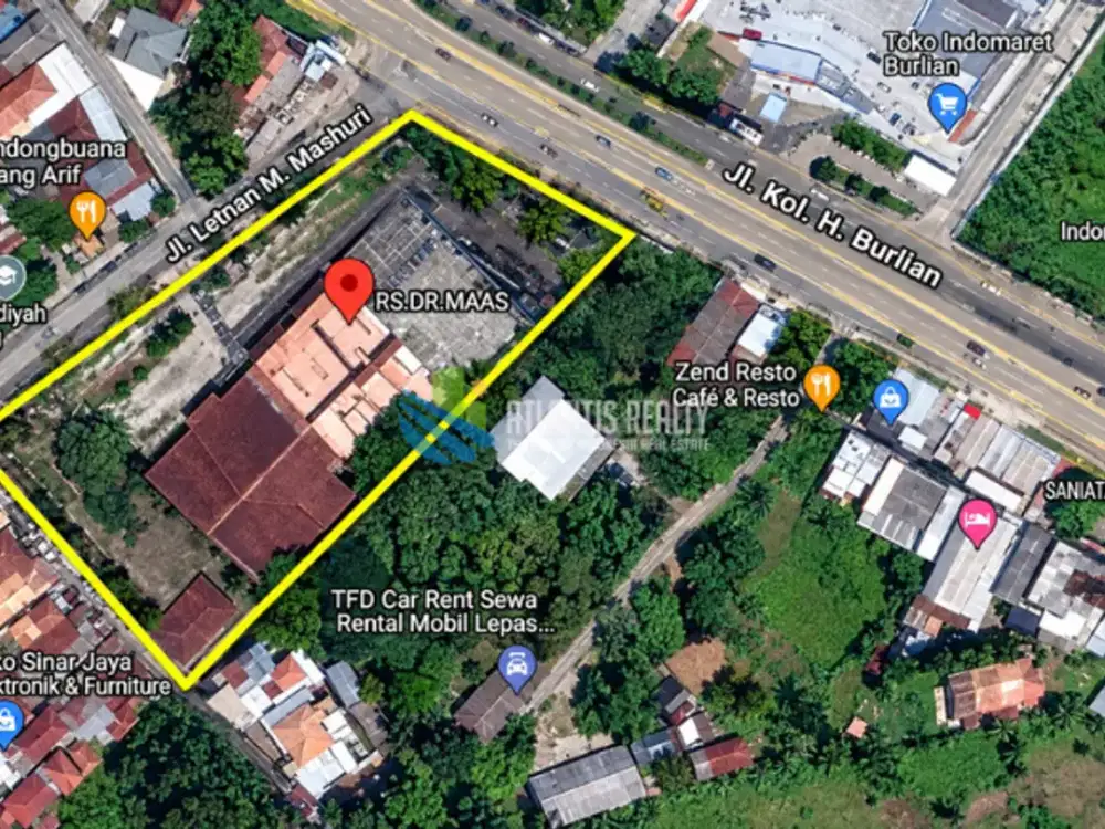 Dijual tanah kavling komersial di Palembang – Kol H Burlian, karya baru, alang alang lebar