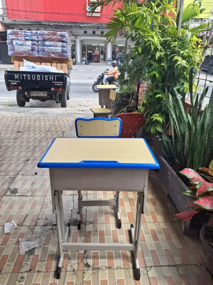 SET MEJA BELAJAR & KURSI BELAJAR ANAK SIAP PAKAI