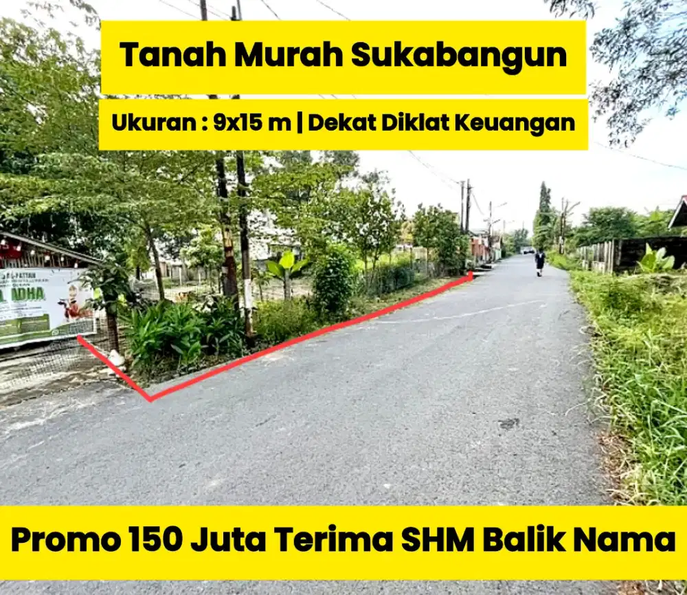 Tanah Kosong Promo 150 Juta Terima SHM Balik Nama