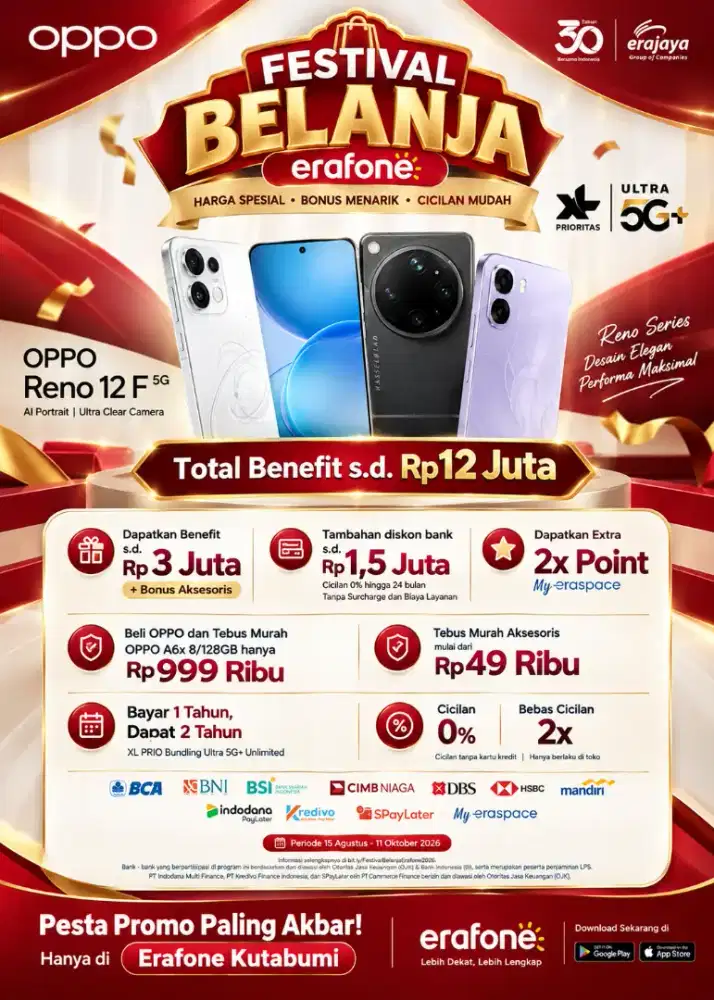 FESTIVAL BELANJA OPPO DI ERAFONE KUTABUMI