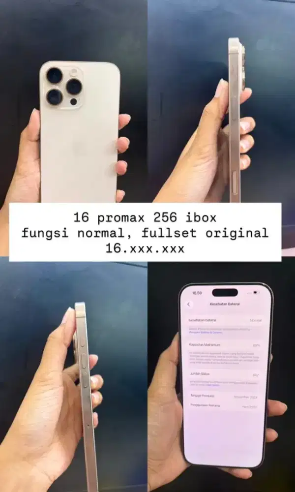 Iphone 16 promax 256 ibox