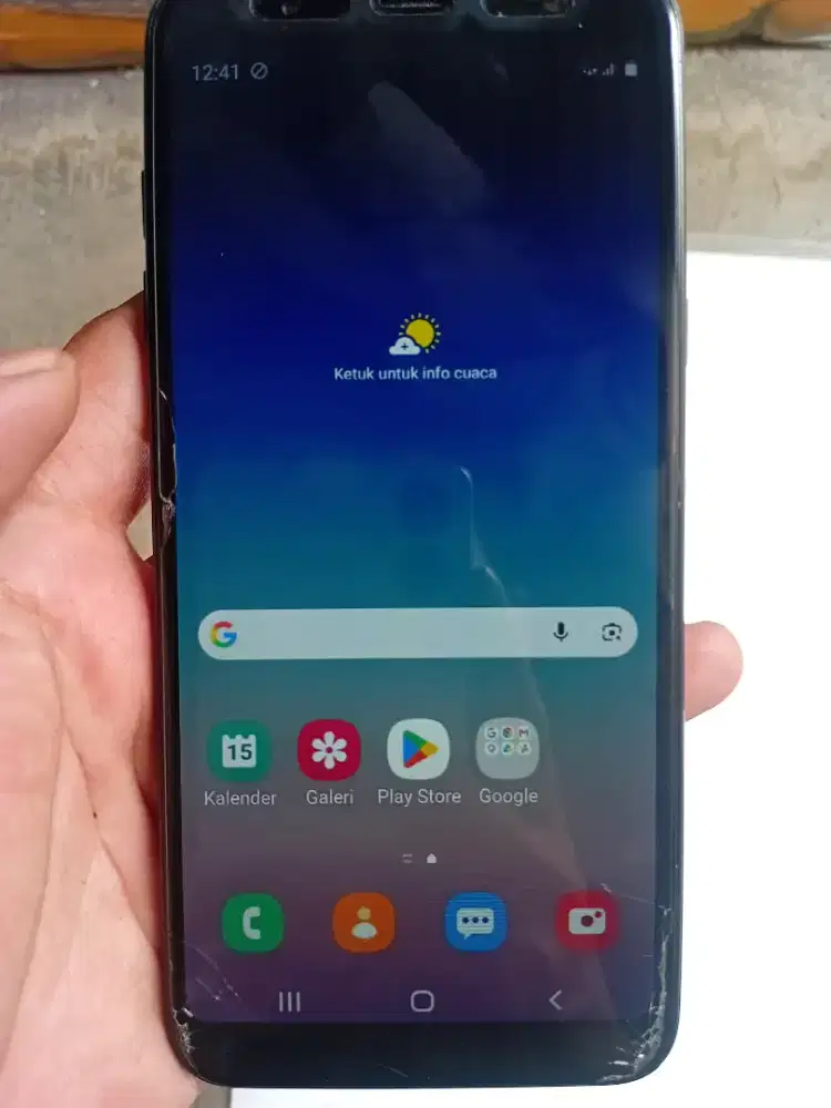 Jual hp samsung A6+ normal untuk Online Food