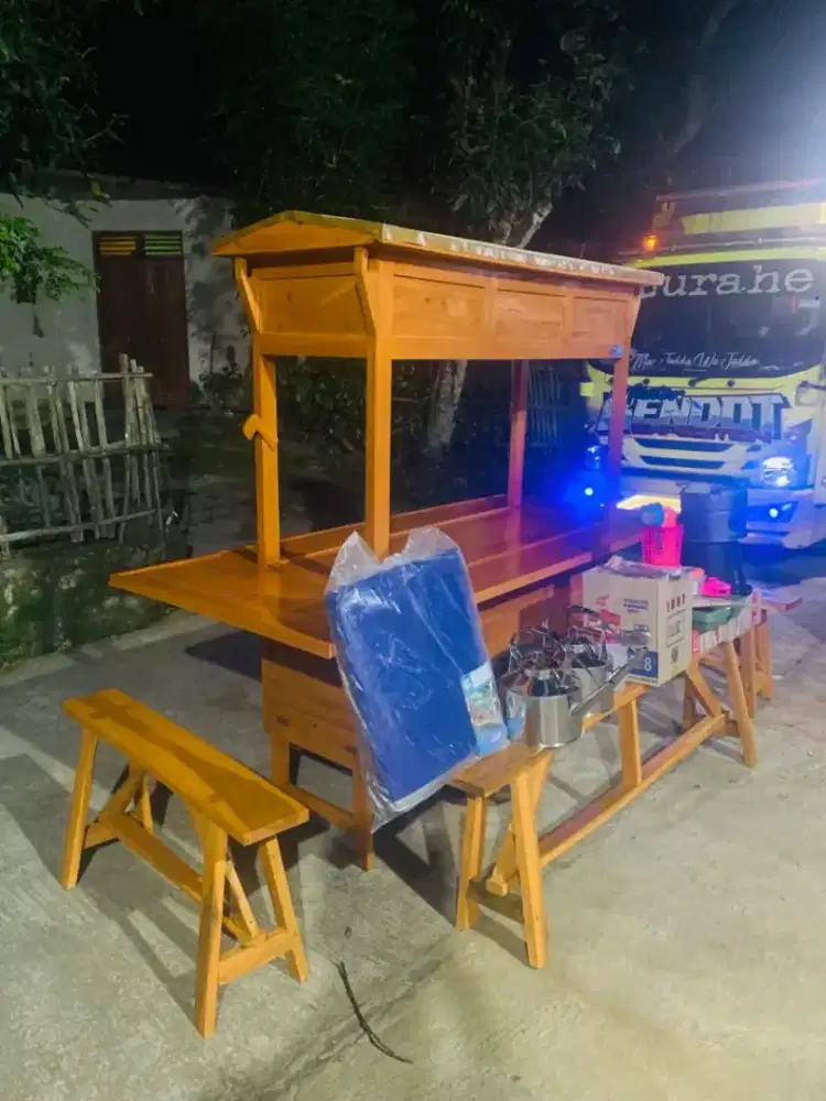 Gerobak Angkringan Bakso Mie Ayam PeceL Bubur Sate Martabak Ronde dlL