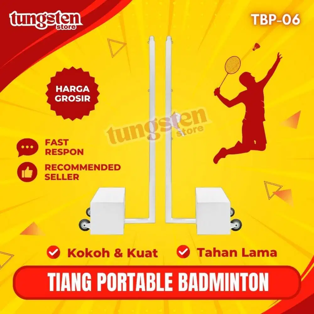 Tiang Portable Badminton TBP-06, Tiang Bulutangkis Portabel, Jual Tian