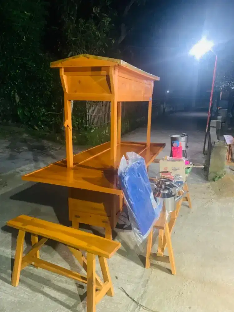 Gerobak Angkringan Bakso Mie Ayam PeceL Bubur Sate Martabak Ronde dlL
