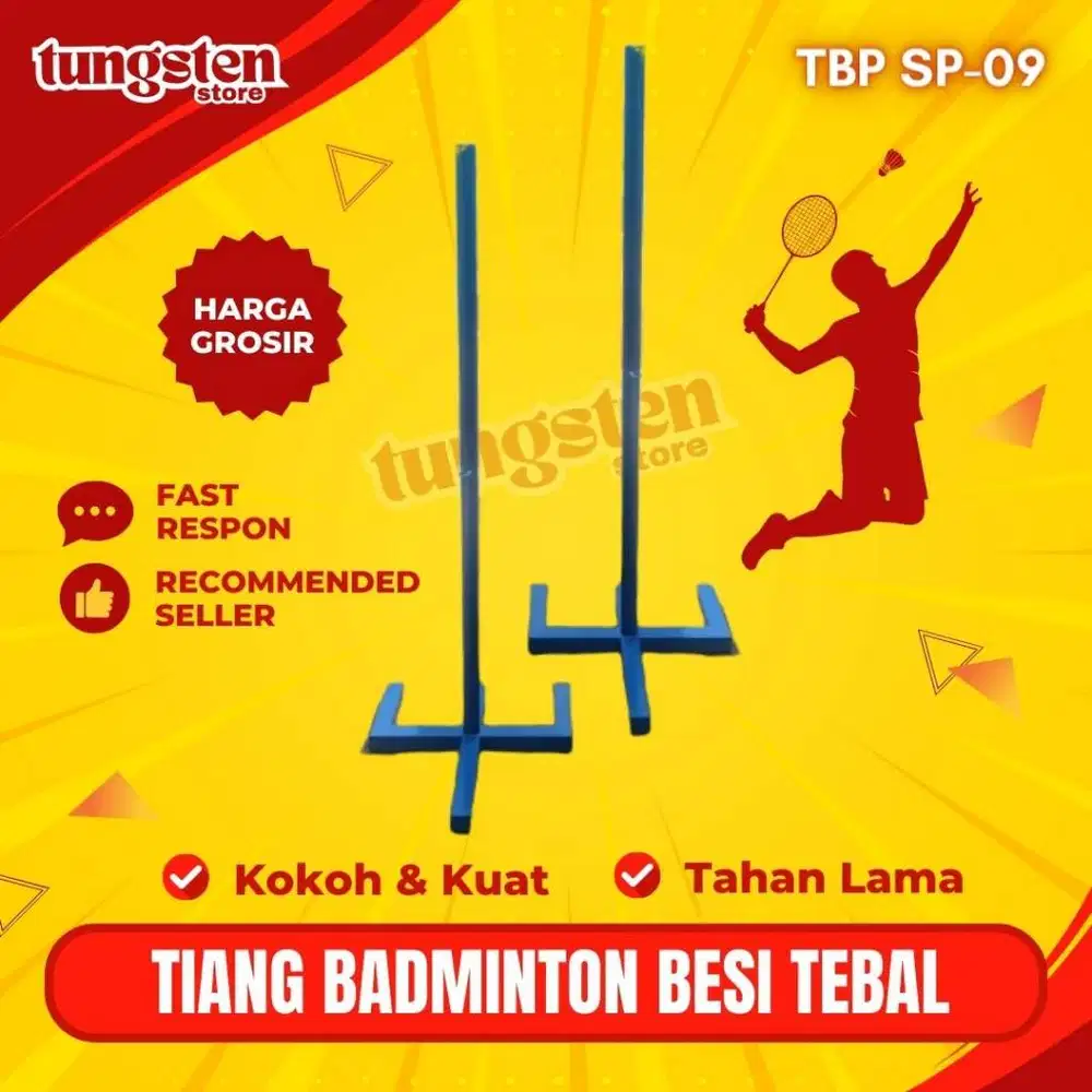 Tiang Badminton Bulutangkis Portable untuk Lapangan TBP SP-09