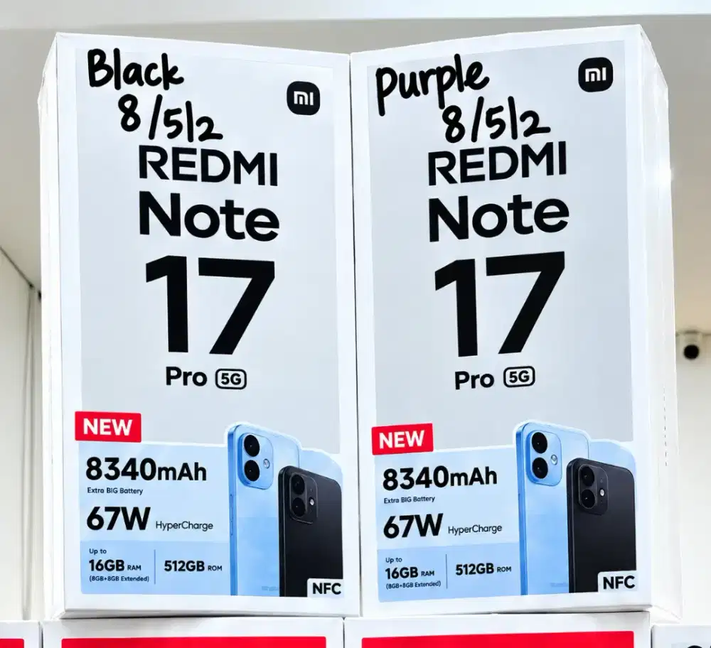 Xiaomi Redmi Note 17 Pro 5G 8/256 - 8/512 BNIB Garansi Resmi Indonesia