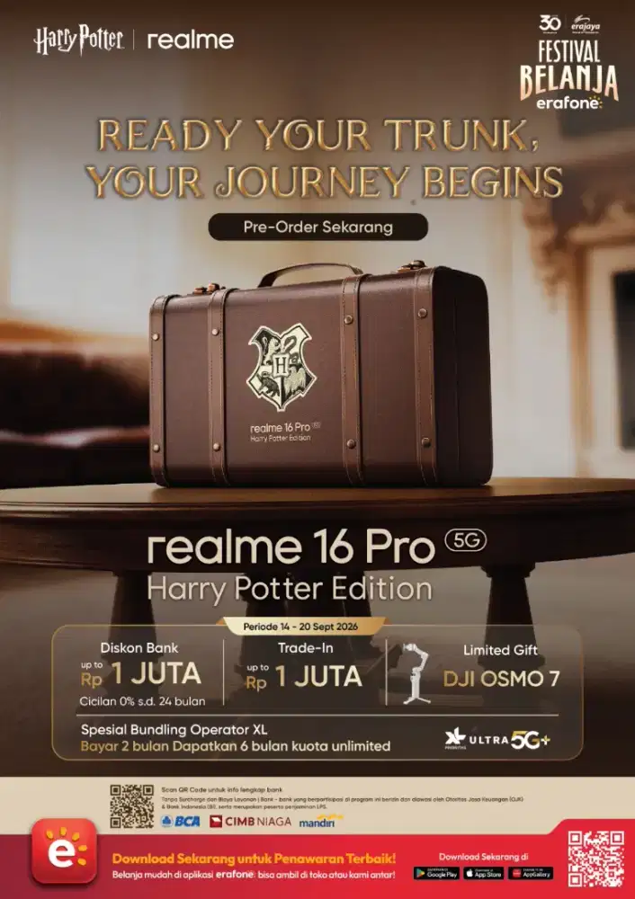 Realme 16 Pro 5G Harry Potter Edition - PO Resmi Erafone Promo Banyak