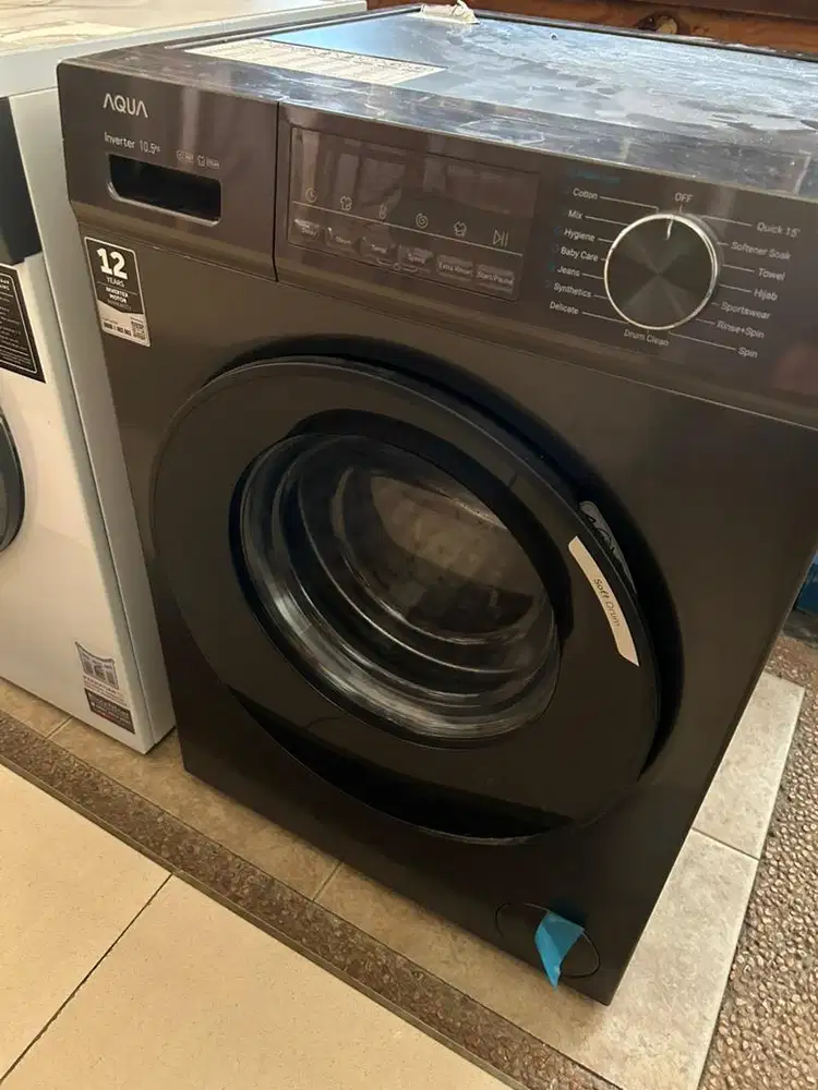 Mesin cuci aqua front loading 10,5kg