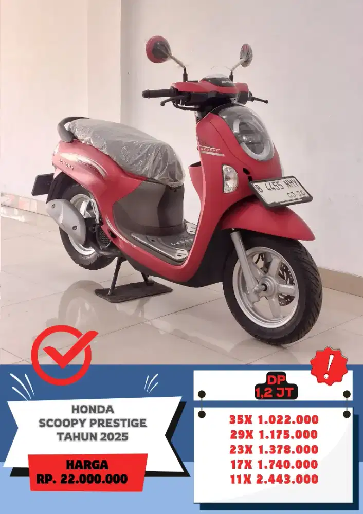 Honda Scoopy Prestige Tahun 2025 Siap Pakai