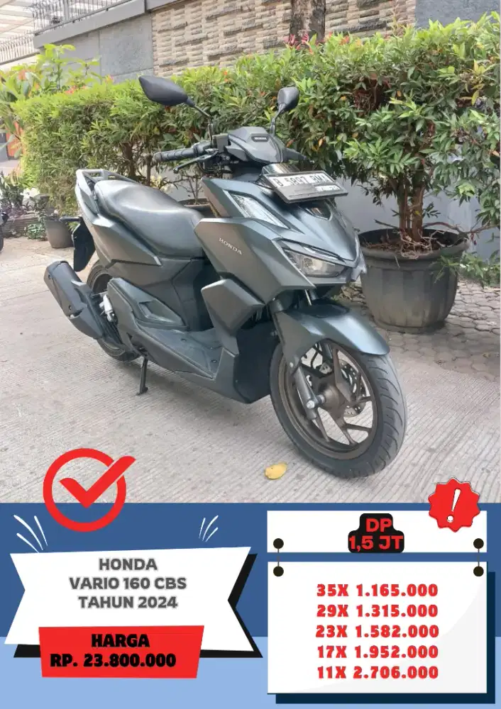 Honda Vario 160 CBS Tahun 2024 Siap Pakai