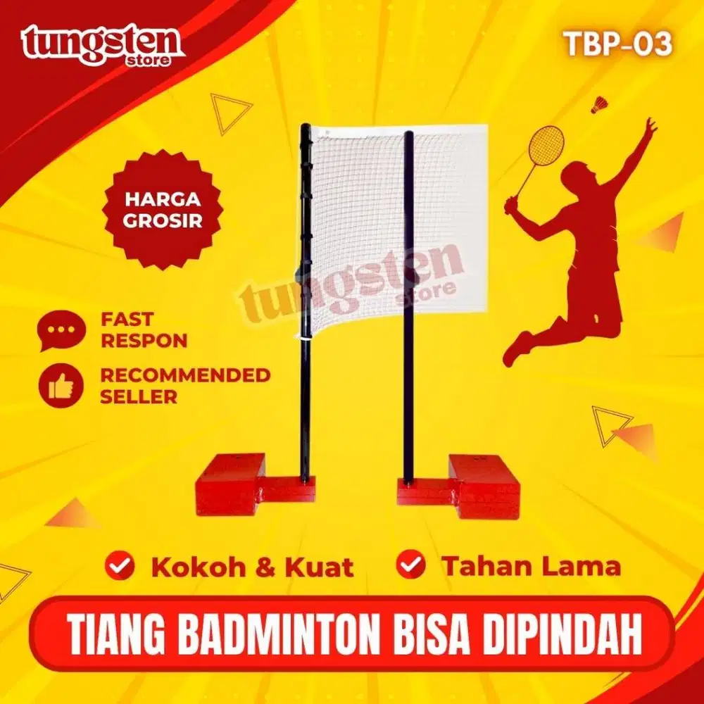 Tiang Badminton Portable TBP-03 Grosir Pabrik